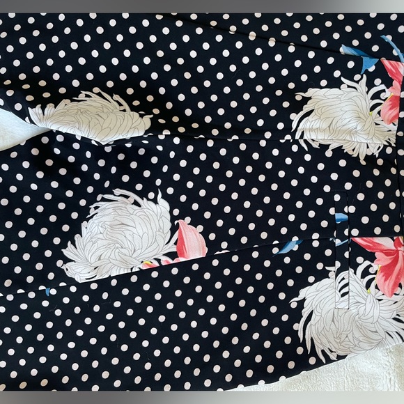 Topshop kick flare patterned high waist retro pinup pants size 4 polka dot - Picture 4 of 7